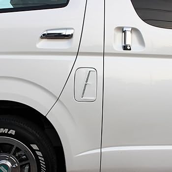 ハイエース7型 新車外し パールホワイト 純正 給油口 フューエルリッド ハイエース フューエル リッド 給油口カバー 200系 全型式適合