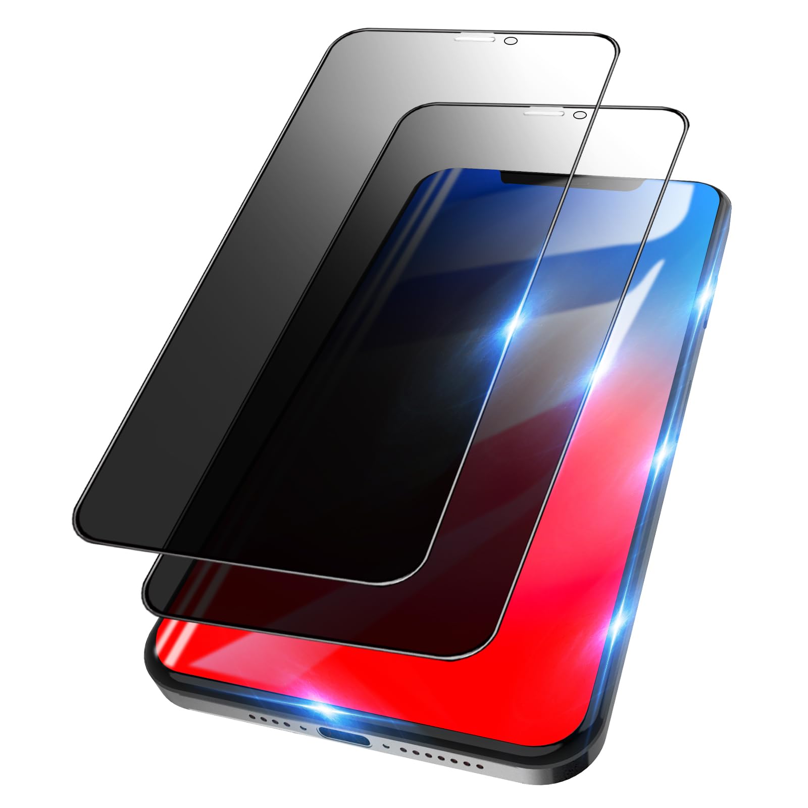 Amazon | 【覗き見防止】 iphone12pro max ガラスフィルム のぞき見 