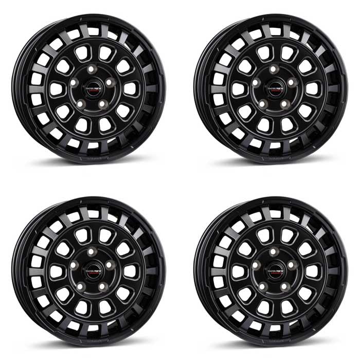Amazon.com: 4x Borbet alloy rims CW7 7.5x18 ET53 5x118 black 