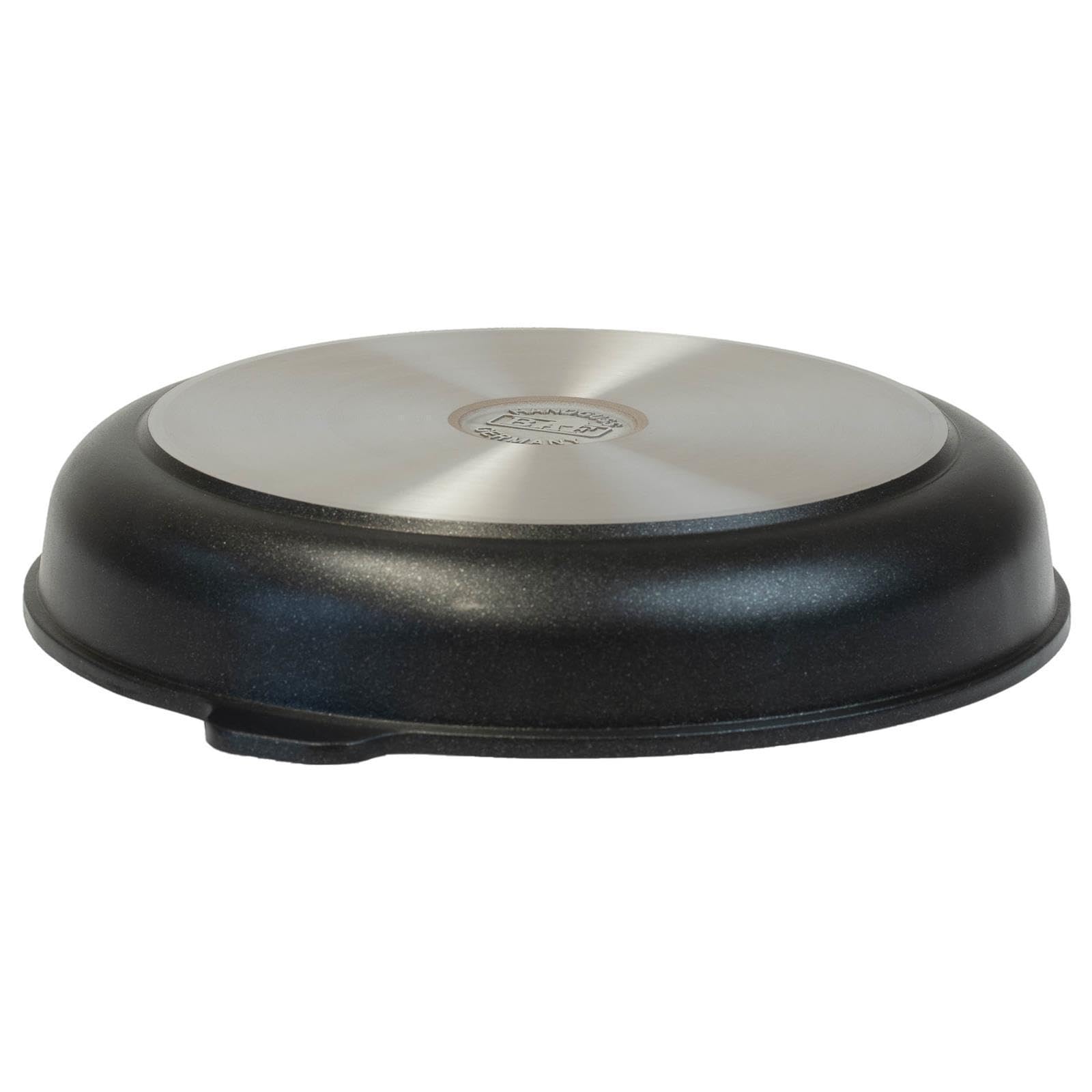 BAF Aluguss Schmorpfanne Induktion 28 cm mit abnehmbarem Stiel - Antihaft-Bratpfanne mit 7,5 cm hohem Rand - geeignet für Induktion, Gas, Elektro & Backofen - Made in Germany