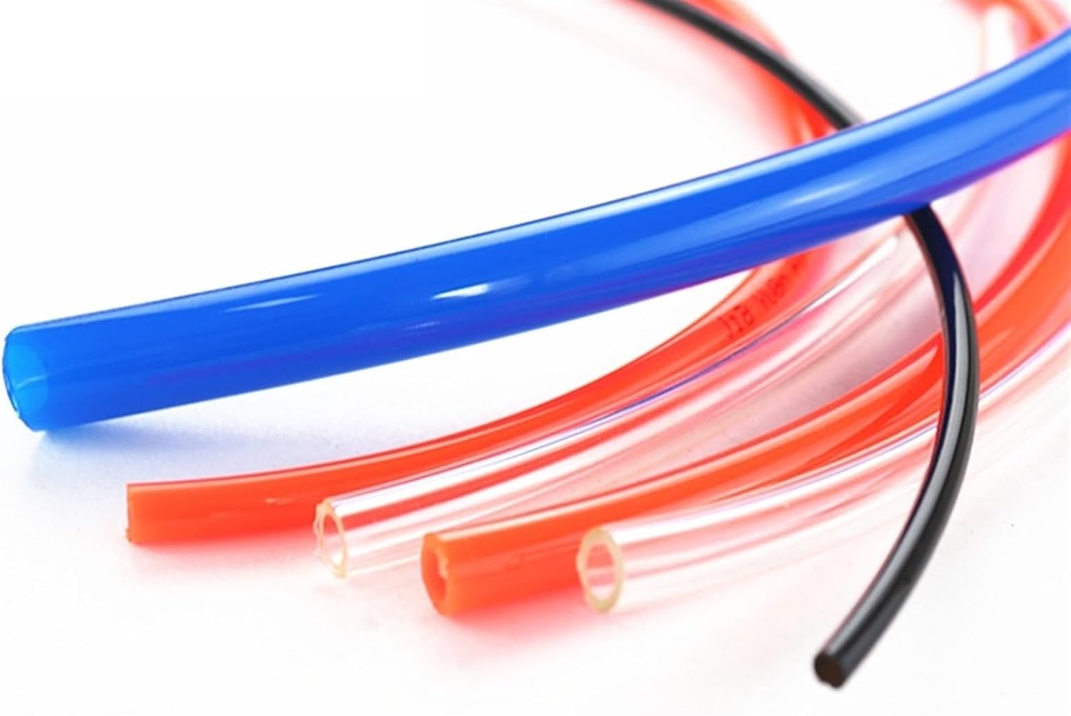 1 Meter" Air Tubing Pneumatic Pipe Tube Hose 4x2.5mm 6x4mm 8x5mm 10x6.5mm 12x8mm 14x10mm 16x12mm PU Air Gas Pipe Hose(Orange red,OD6mm x ID4mm)