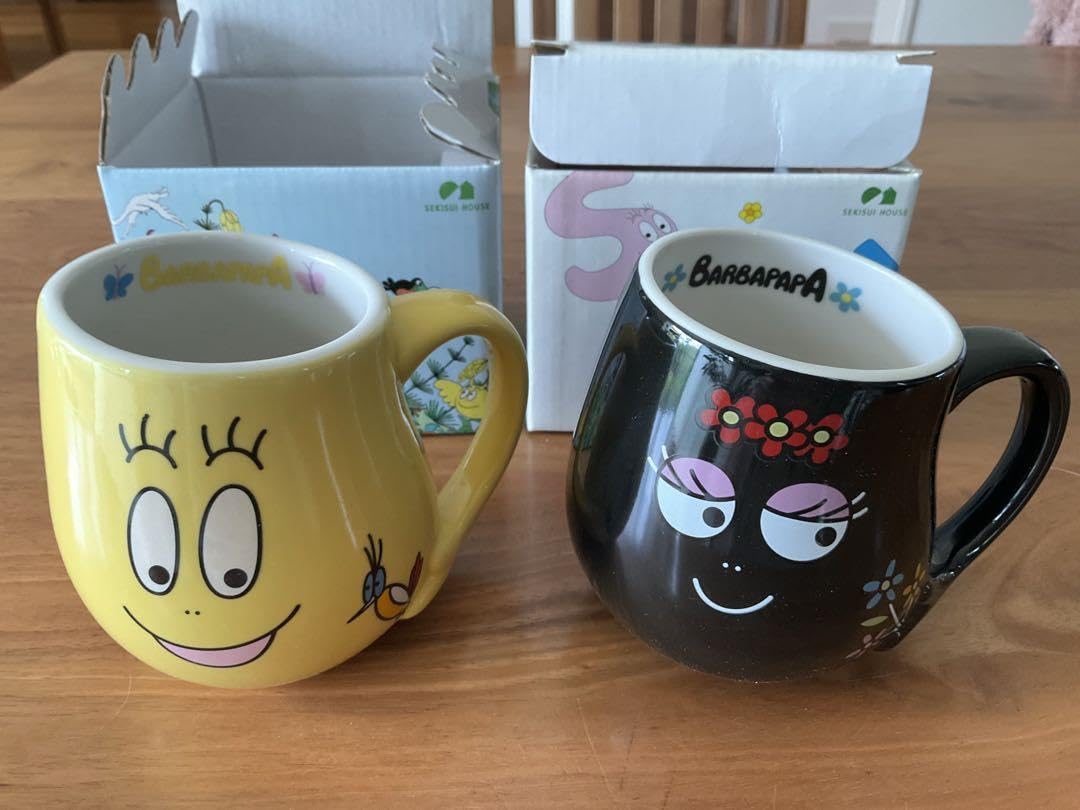 【A : 夫婦】バーバパパ 35周年記念マグカップ 箱付き【2005年製】 A : 夫婦】バーバパパ 35周年記念マグカップ 箱付き【2005年製