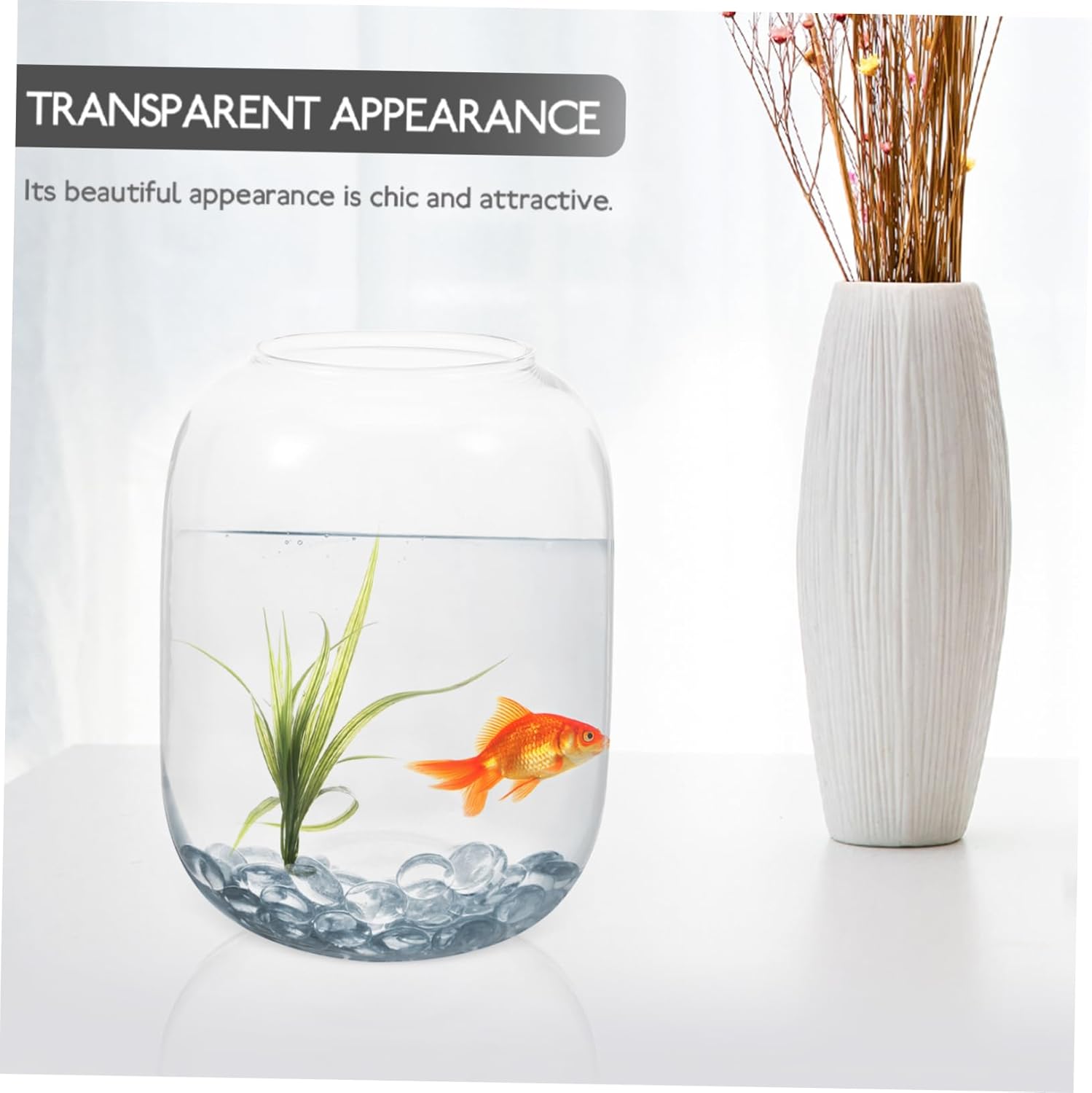 GALPADA Glass Hydroponic Vase for Indoor Plants Container for Flowers Microlandscape and Fish Tank Decoration Versatile Design for Home and Wedding Decor