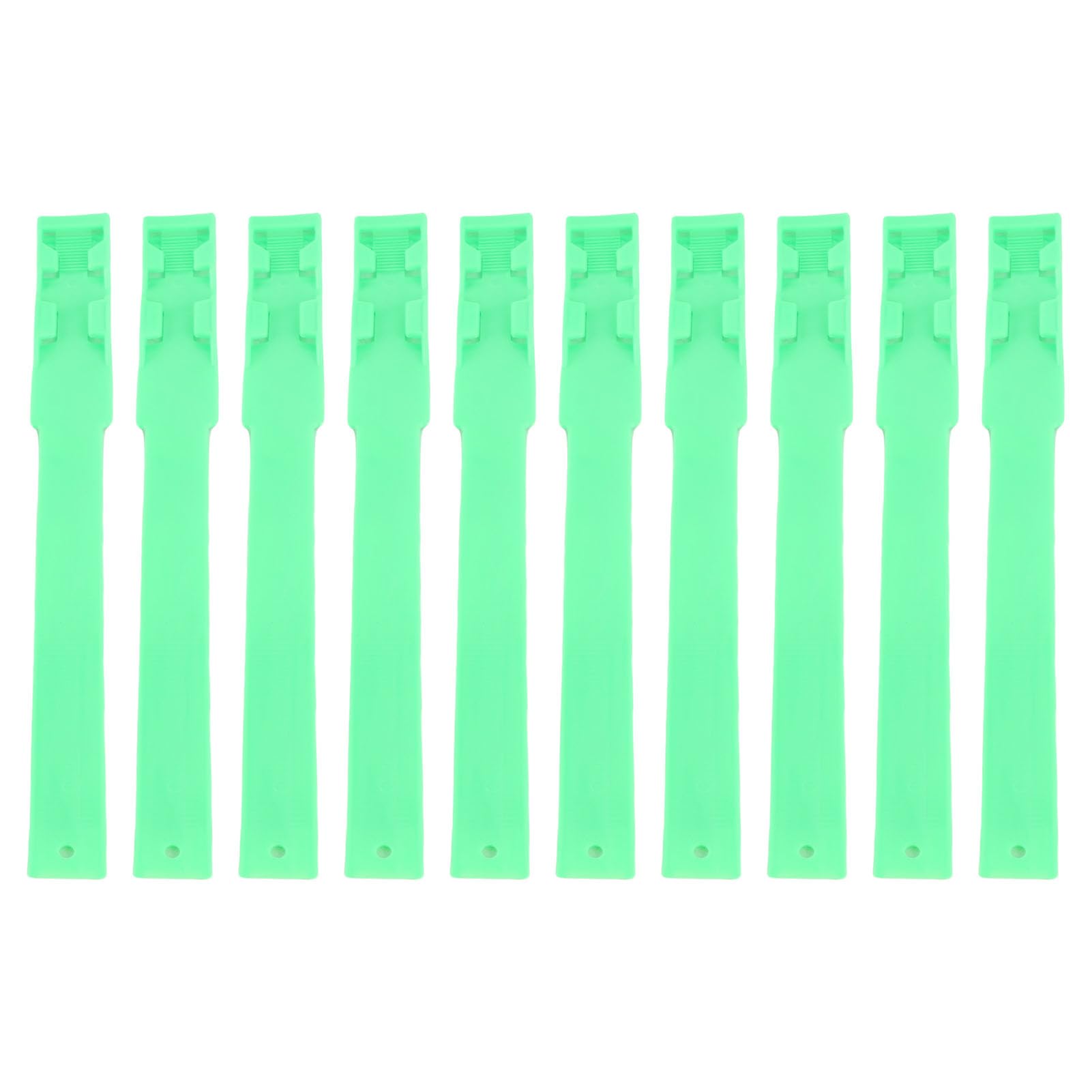 Anneaux de Marquage Colorés pour Bétail, 10 Pièces, Bandes D'identification de Vache en Plastique pour le Bétail (Vert)