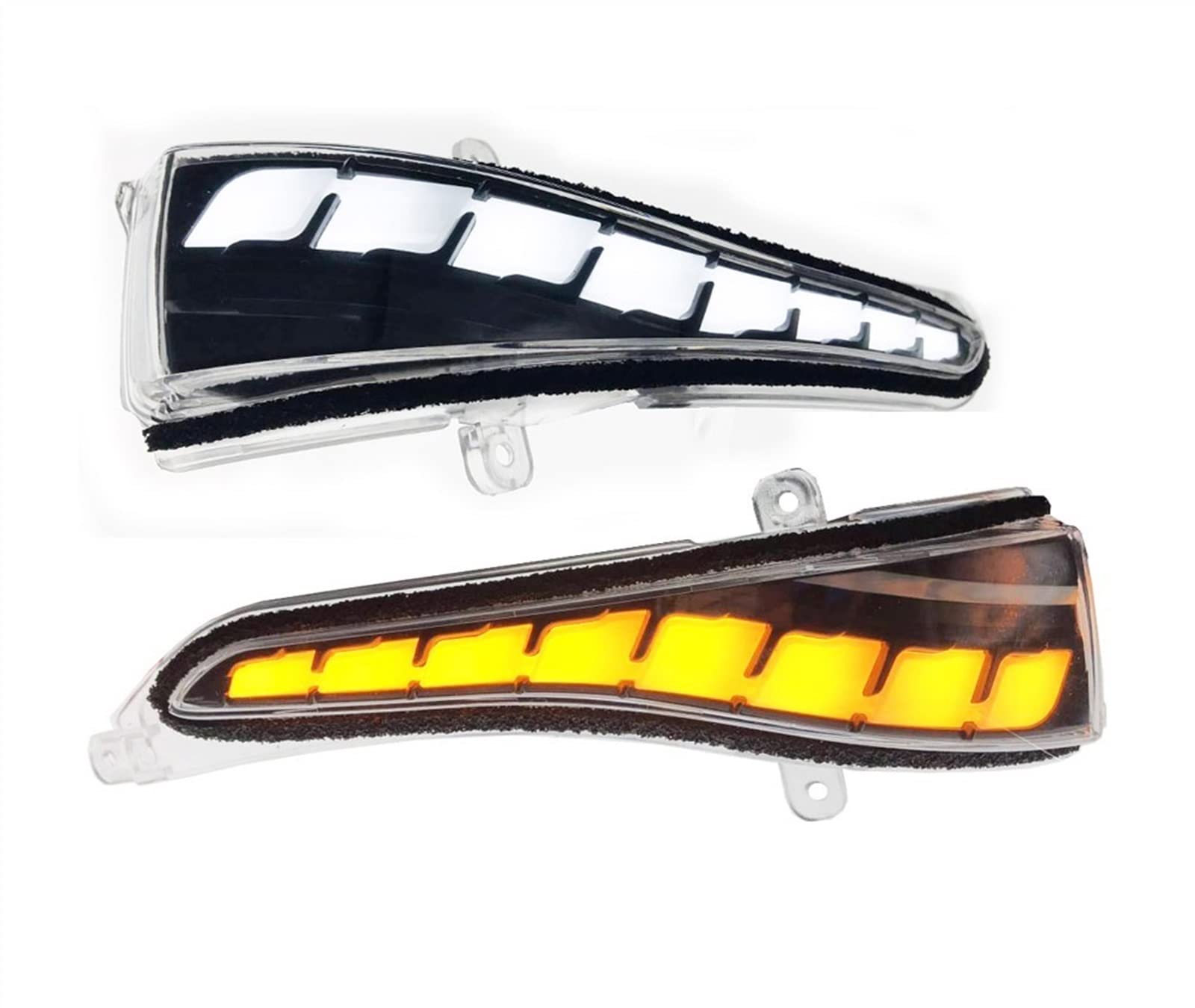 Ajuste Para Nissan Para Skyline 2015-2019 2 Uds Blanco Amarillo Trun Señal Luz LED Coche Lateral Retrovisor Indicador Lámpara Dinámica Intermitentes Led Dinámicos Indicador Retrovisor