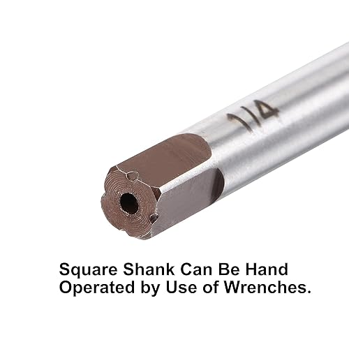 Vista 15 de uxcell 5/8 "Escariador de mano H8 Herramienta de aleación de precisión de acero 6 flautas Herramienta de fresado de vástago recto