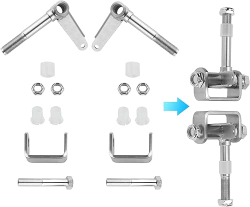 Miniatura 3 de PACEWALKER Juego de soportes de eje de dirección 58 "eje Kingpin 4-12" de largo para Go Kart 212cc 196cc 6.5hp 13hp 15hp 420cc 301cc Manco Azusa
