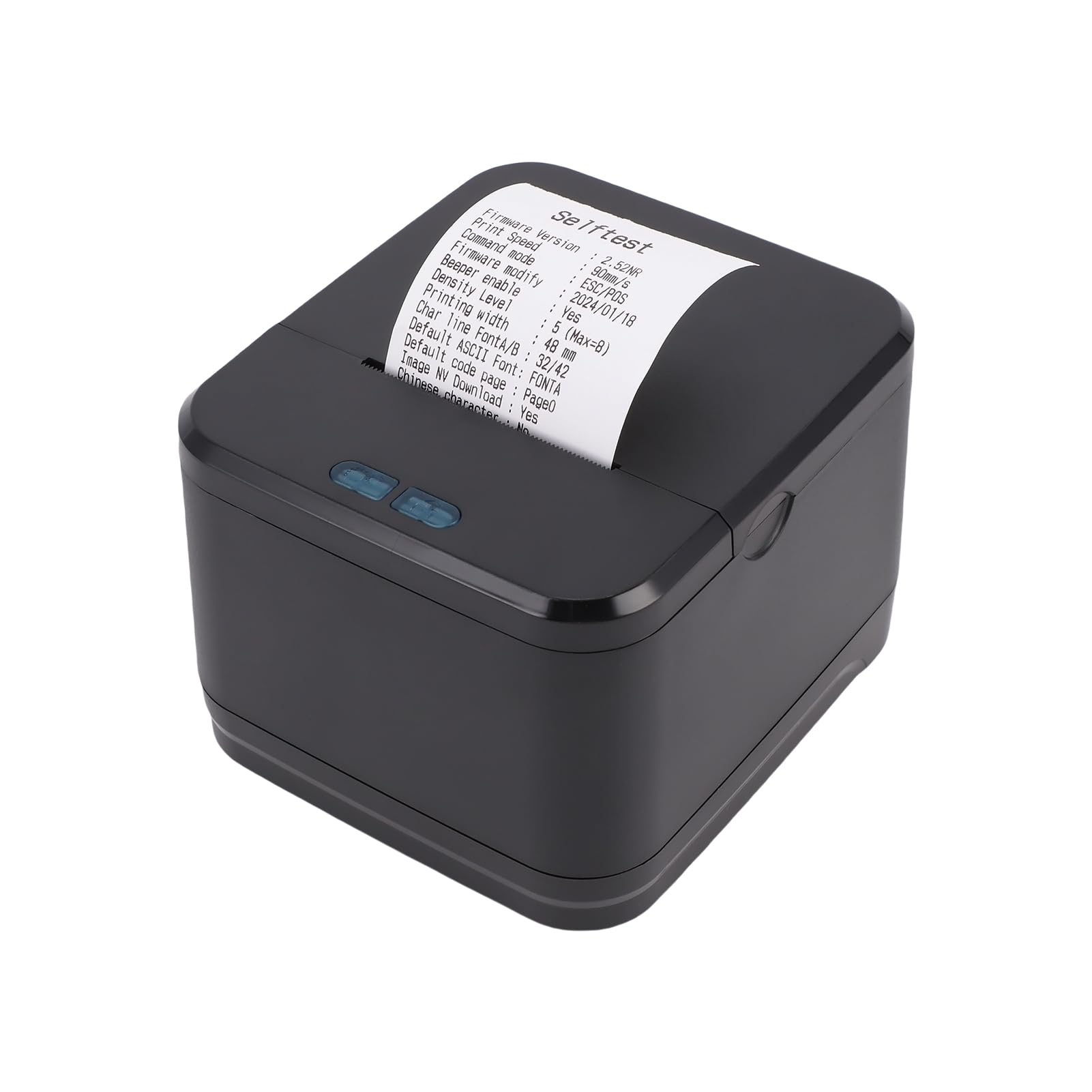 Impresora Térmica de Recibos Portátil de 58MM, Interfaz LAN USB para Supermercado, Tienda Minorista, Cocina (Enchufe europeo)
