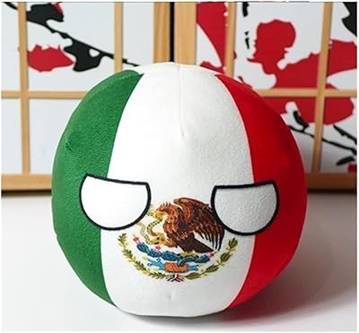 GANGKJDS 20cm Poland Ball United States, Canada, United Kingdom, France, Country Ball Decorations, Anime Cosplay, Flag Decorations (Color : MX, Size : 20cm)
