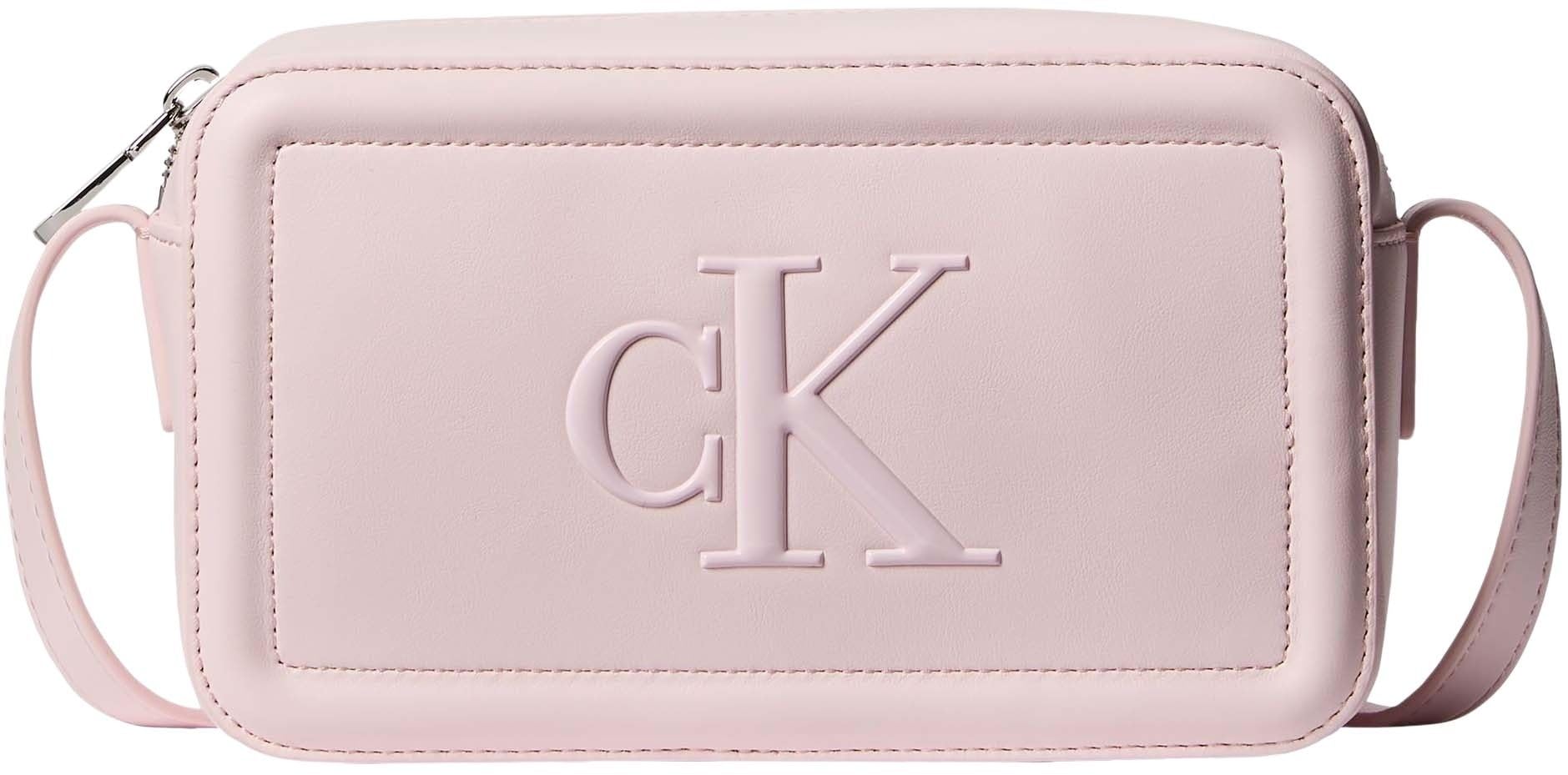 Calvin Klein Women’s Shoulder Bag Bold Camera Bag with Logo, Pink (Cradle Pink), One Size