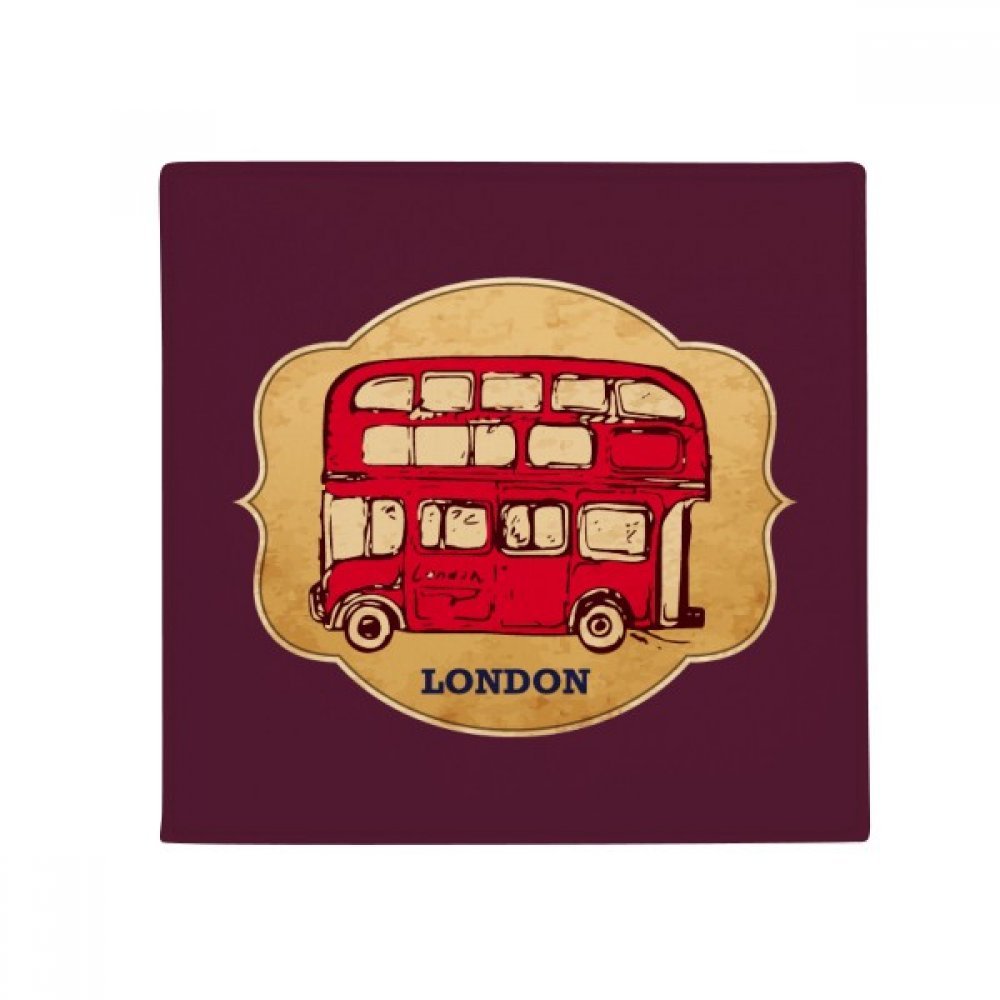 Tapis de sol Londres avec parapluie bus rouge antidérapant pour cuisine 80x80cm
