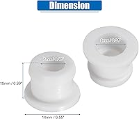 Vista 7 de uxcell Buje de cable de cambio para Ford Transit Connect Transmission Range Selector Cable Buje Reemplazar KV6Z-7K340-A/DG9Z-7K340-A