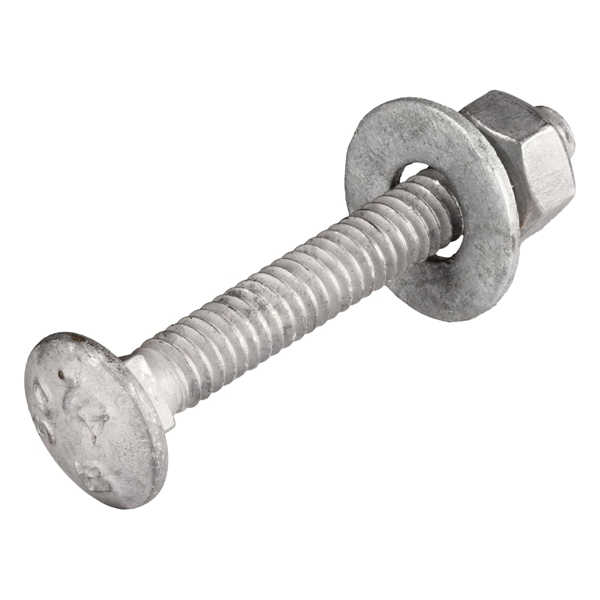Galvanized Carriage Bolts Kit - 100 Pack -13