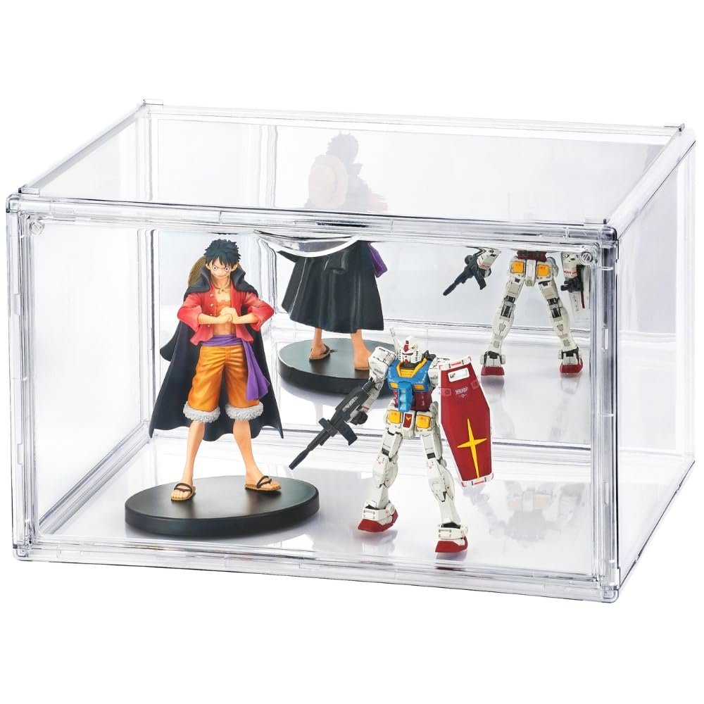 ユニークなミラーディスプレイケース Amazon.co.jp: 【UVカット99.4％】フィギュアケース【背面ミラー
