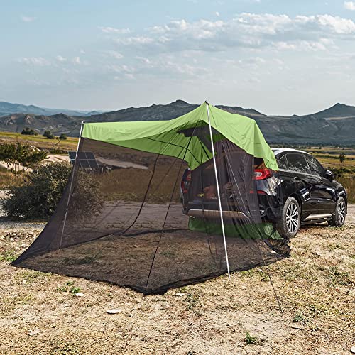 Carpa para camping portátil para 3-4 personas verde miniatura 4
