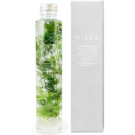 Amazon Hikka スリムボトル ハーバリウム プリザーブドフラワー Green 小 プリザーブドフラワー オンライン通販