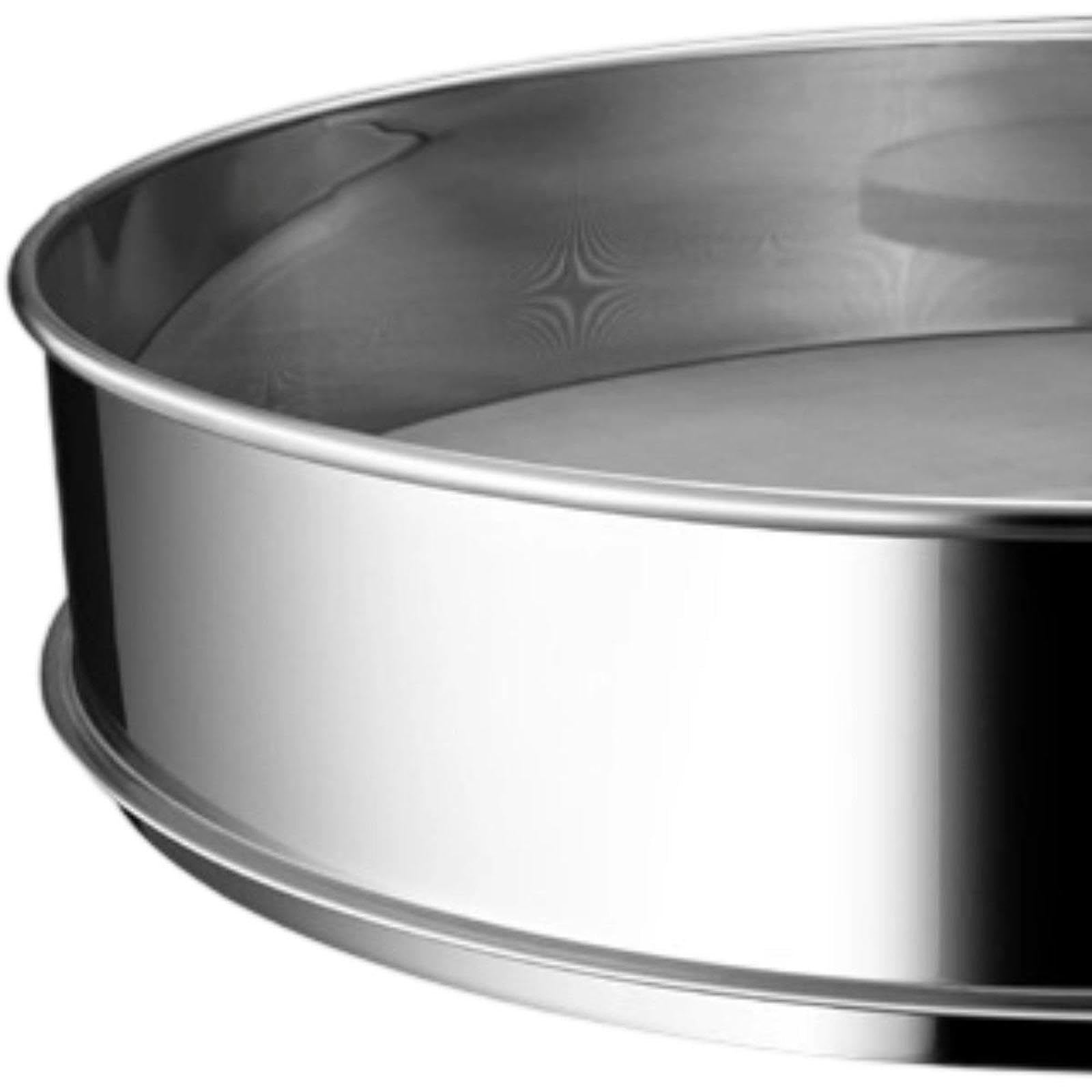 Tamis Fines Mailles Ustensile de Cuisine Sieve Farine Acier Inoxydable Filtration Fine Multifonctionnel Approprié Au Gâteaux, 40cm
