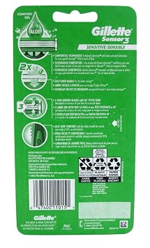 Gillette Sensor 3 Disposable Razors Men's 4 Each (Pack of 2)
