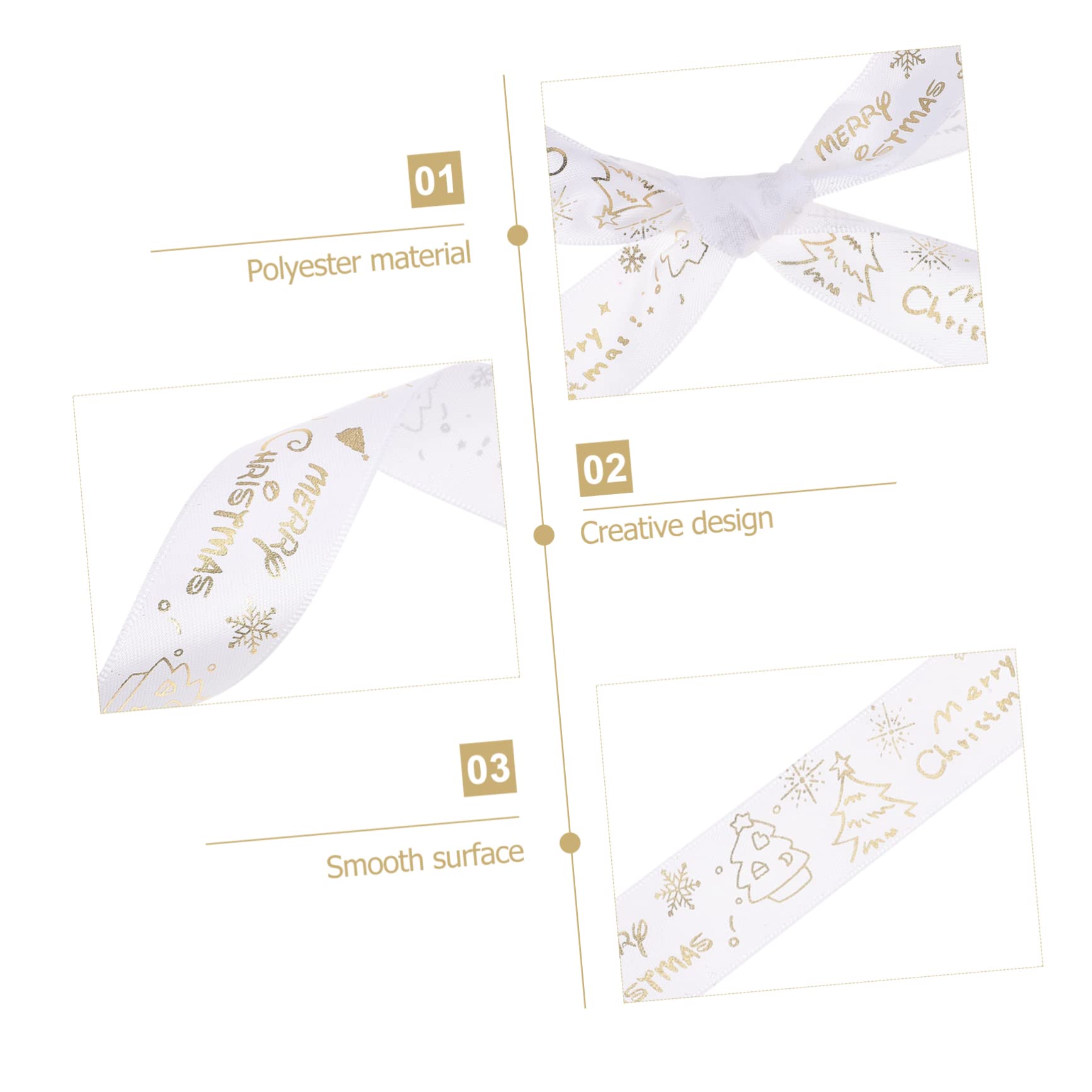 SHINEOFI 5 Di Nastri Natalizi Per Confezioni Decorazioni Natalizie Fiocchi Decorativi Per Confezioni