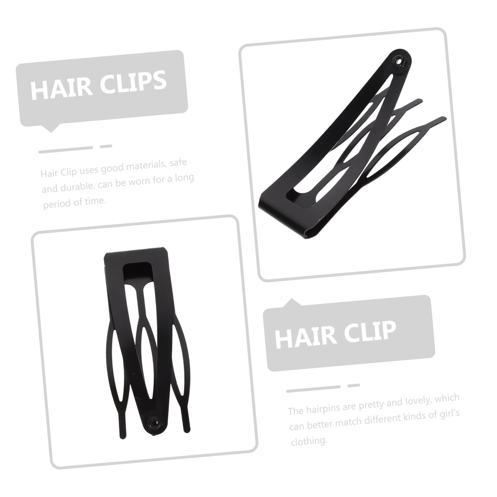 OUNONA 40Stücke Haarklammern für Metall Haarnadeln Gunmetal Roségold Antikgrün und Antikrot für Frisuren Hochzeit Party Langlebig