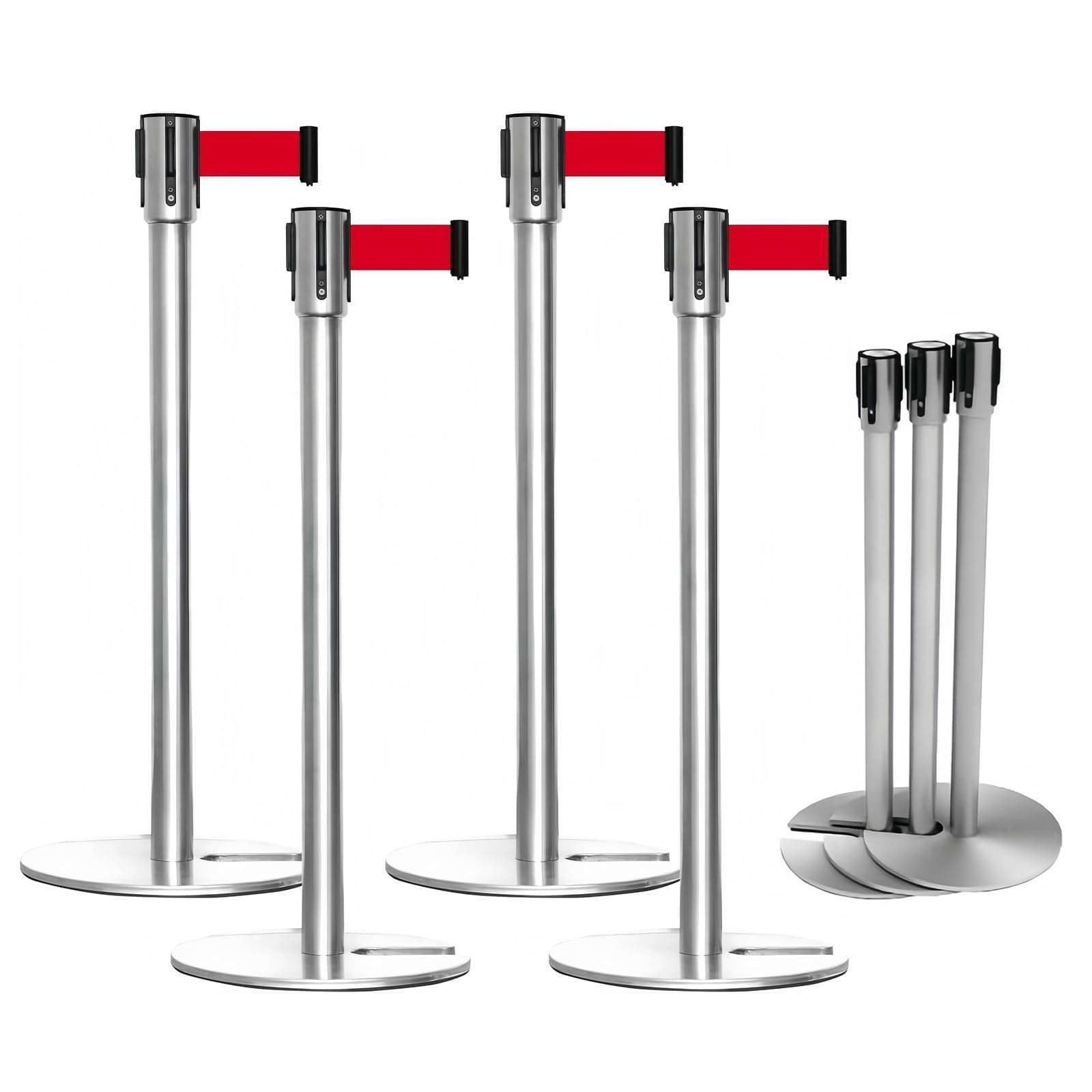 Amazon | NODIBRO ベルトパーテーション ステンレス鋼 4本セット4方向