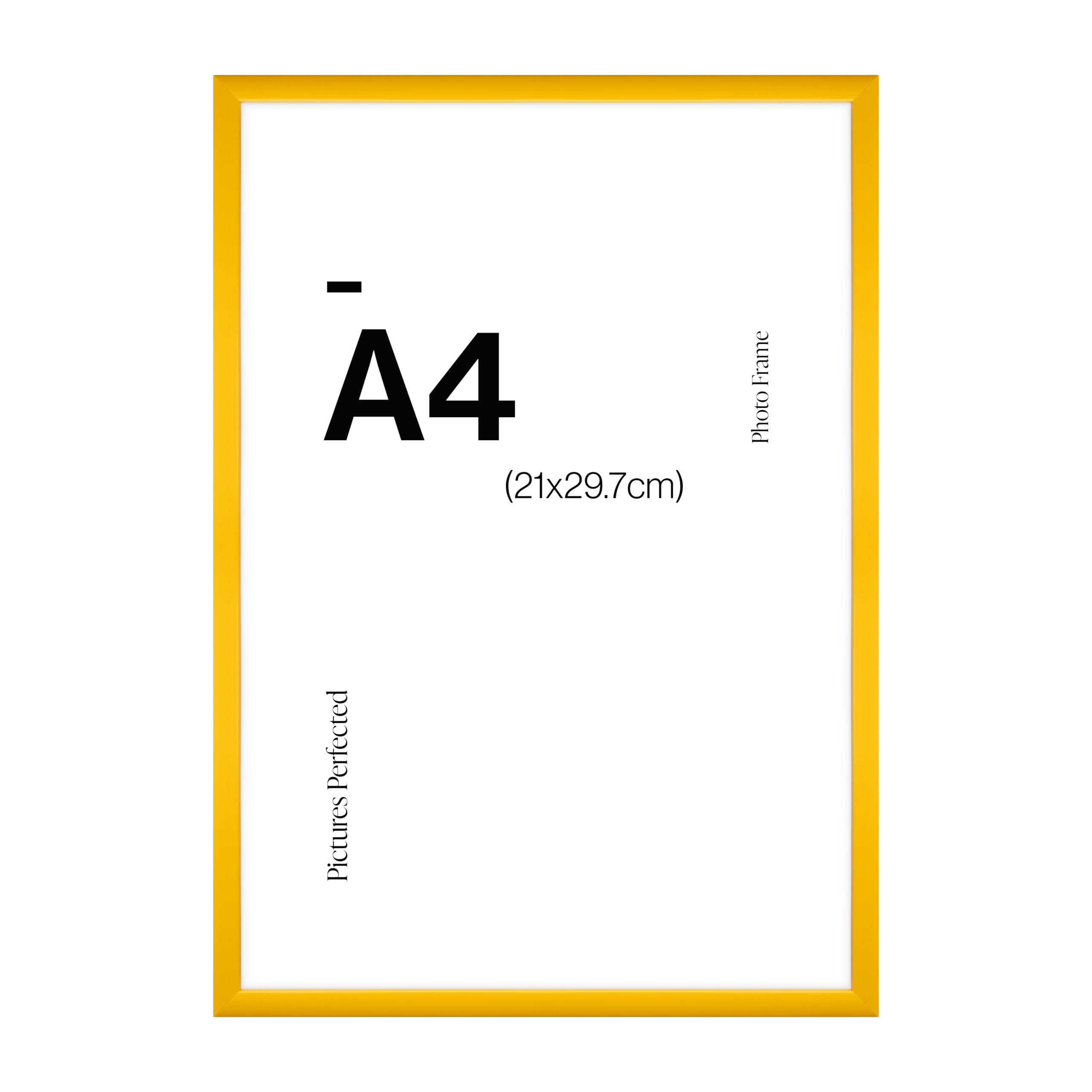 Modern Yellow A4 Photo Frame for A4 (21 x 29.7cm) Photos or Pictures