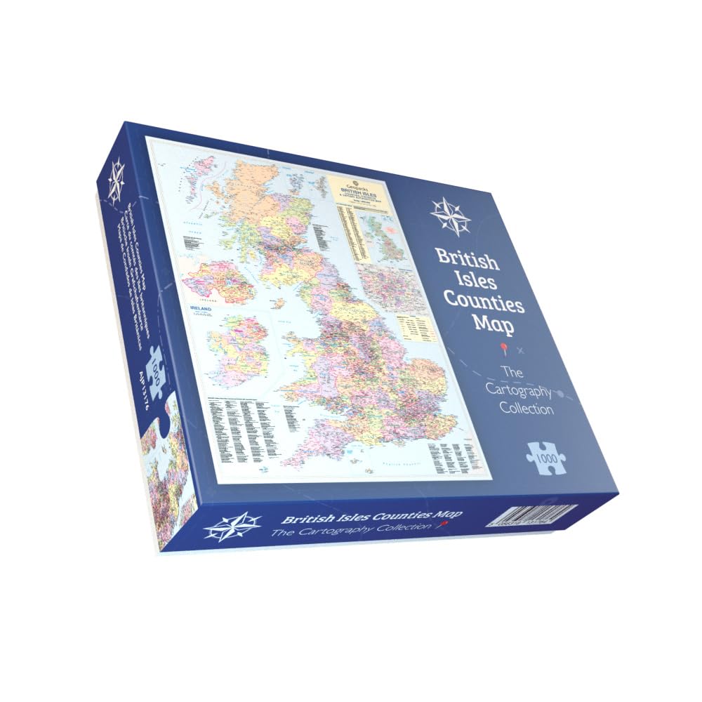 Amazon.com: British Isles County Map 1000 Piece Jigsaw Puzzle
