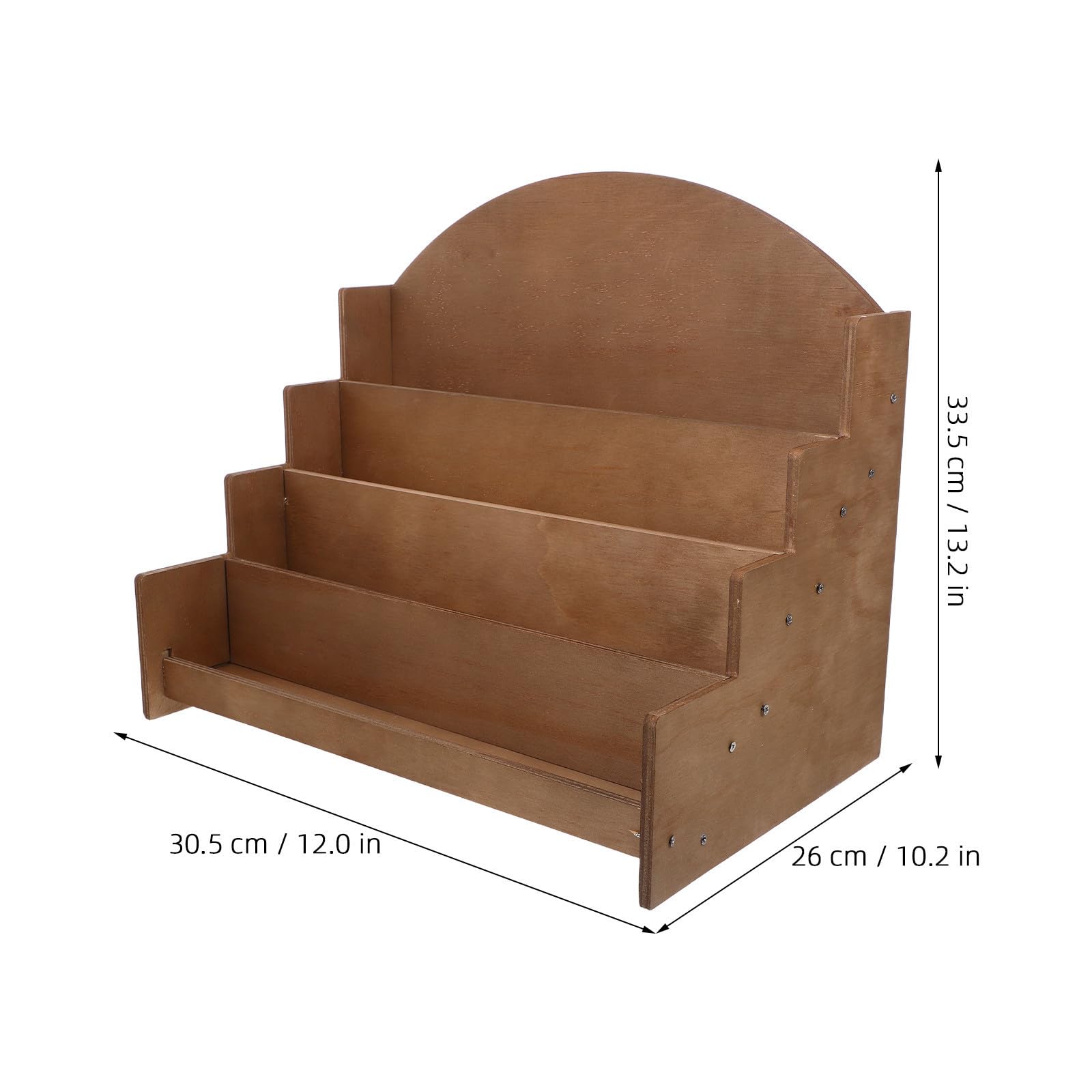Angoily Porta Biglietti Auguri in Legno a 4 Livelli, Design Rustico