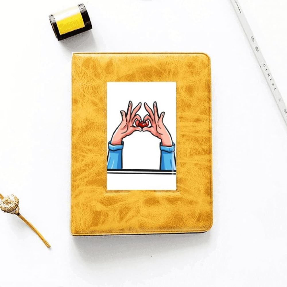 no/no Loving Heart Manual Speech Fingerspelling Photo Album Family Wedding Picture 4x6
