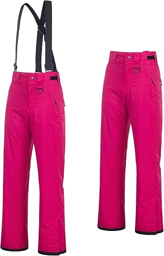Miniatura 7 de CREATMO US Pantalones de nieve para mujer, baberos de esquí, impermeables, aislados, invierno y snowboard