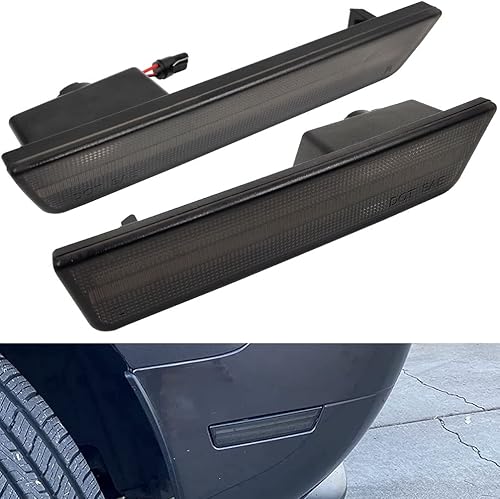 Miniatura 2 de Kits de luces intermitentes laterales LED con lente ahumada para Dodge Challenger 2008 2009 2010 2011 2012 2013 2014, lámparas de repuesto para
