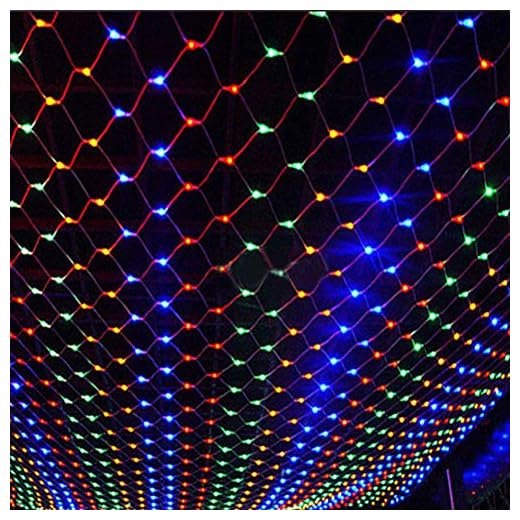 Sysow LED-ljusnät ljusgardin, LED nät nät nät ljusslinga, jul ljusnät, gardin ljus, nät belysning dekoration, utomhus inomhus vattentät fest nätlampa