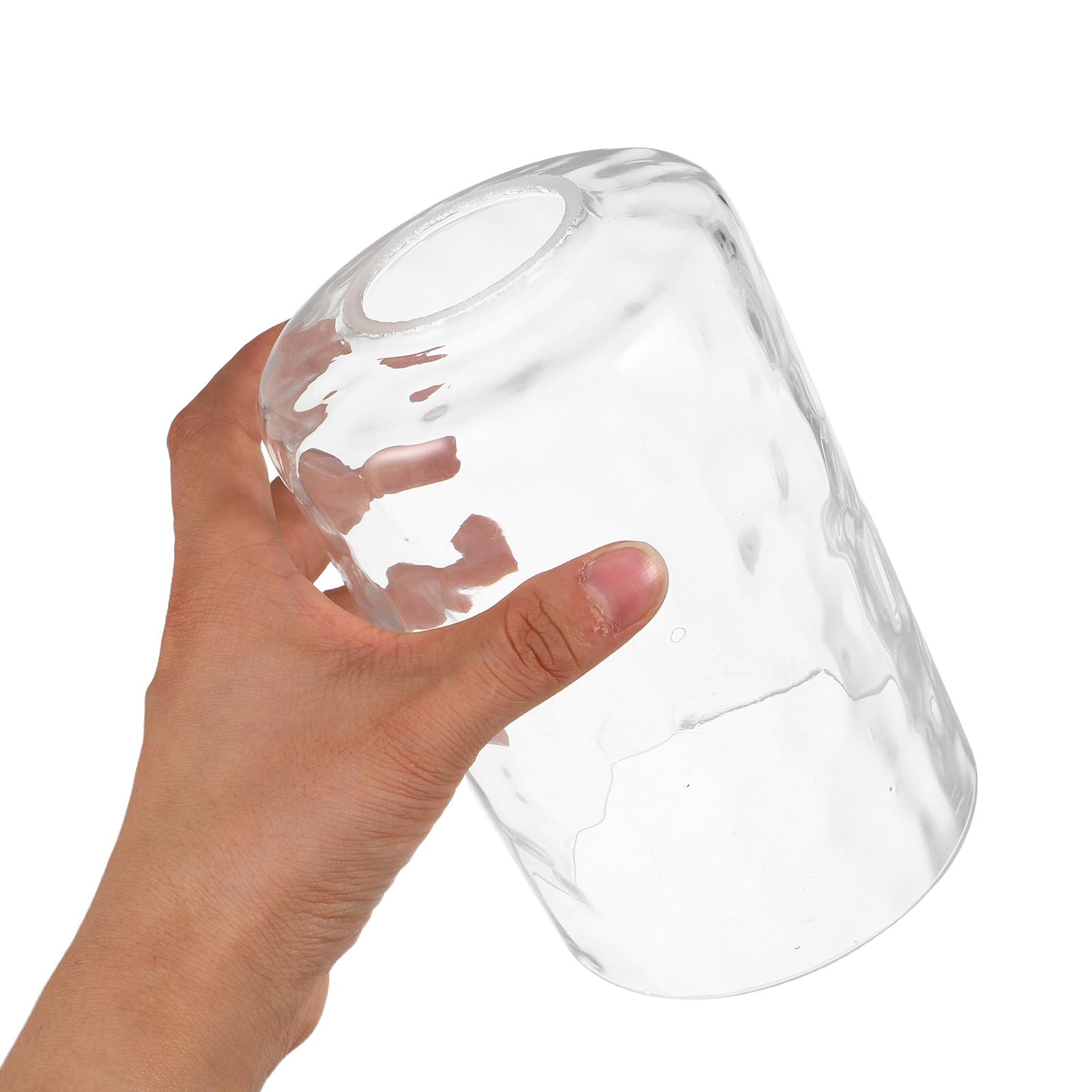 Pantalla de Lámpara de Vidrio Diámetro de 4.2cm Textura de Ondas de Agua Resistente a Daños 3 Piezas y Compatible Lámparas de Techo y Candelabros