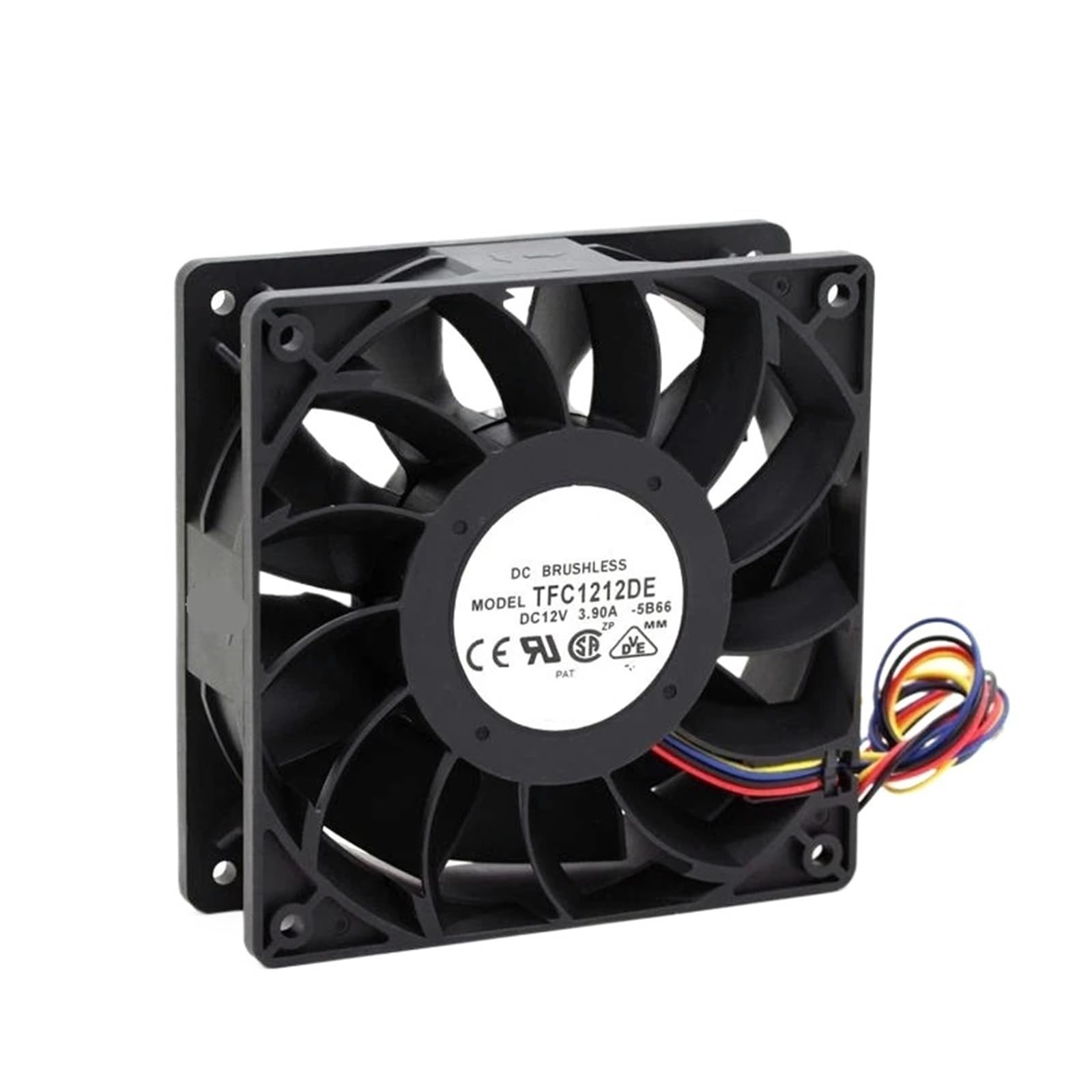 PEQYUACTE TFC1212DE 120mm DC 12V 5200RPM 252CFM Cooling Fan(4-wire)
