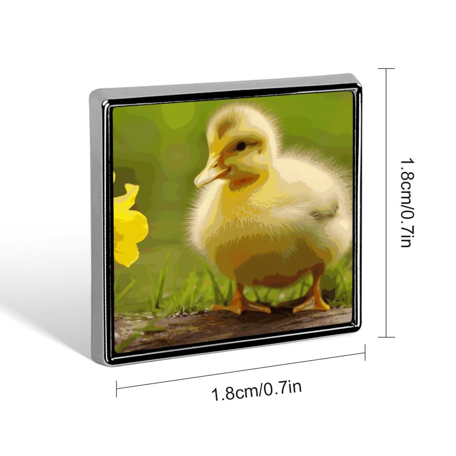 Square Lapel Pins Square Brooceh Badge for Backpacks Or LapelsCute Ducks Lapel Accessory