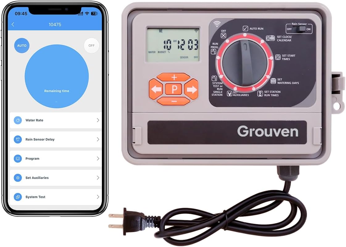 Garden Smart 11-Zone WiFi Sprinkler Controller Watering Timer Irrigation System Outdoor/Indoor