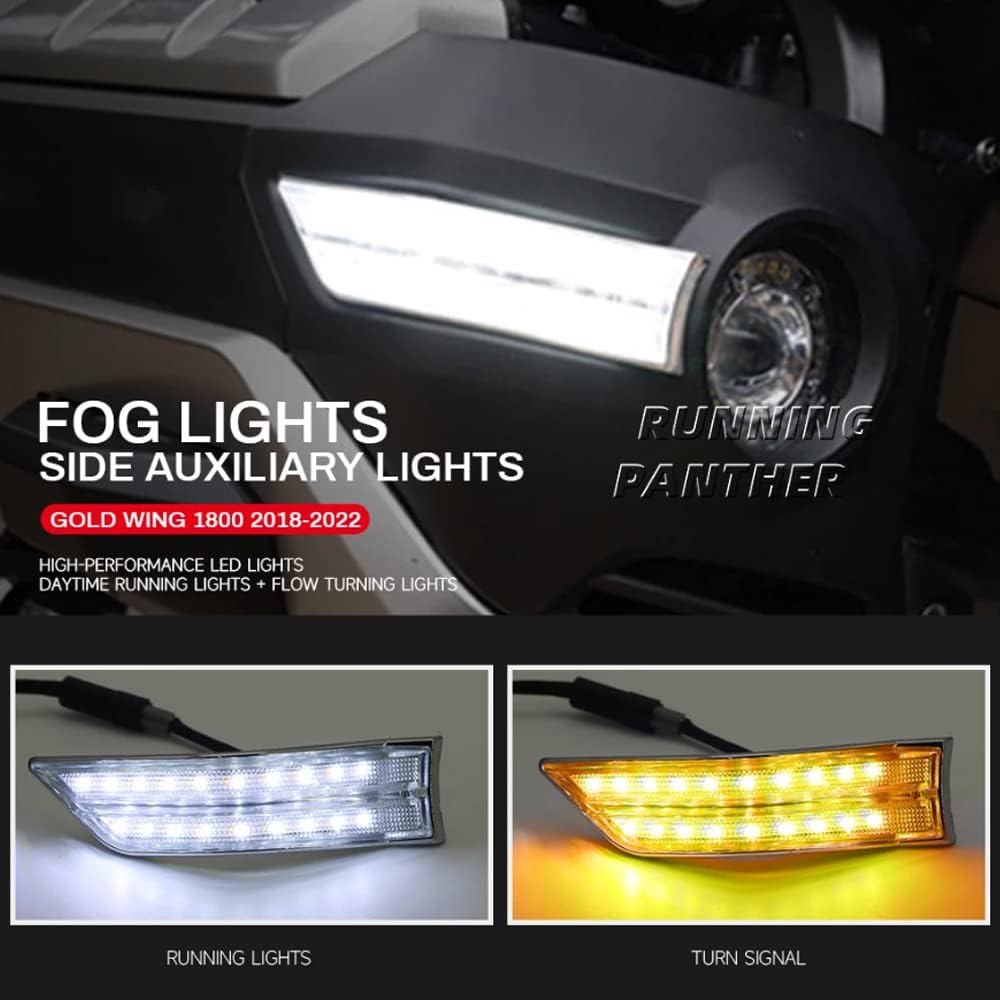 2022 NEW Compatible For Honda Goldwing GL1800 2018-2022 Motorcycle LED Fog Lamp Side Auxiliary Lamp LED Decorative Lamp
