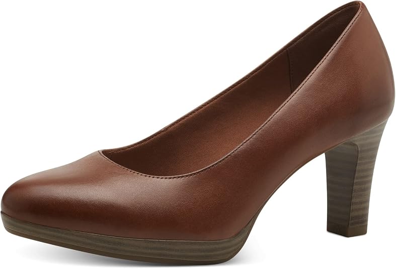 Tamaris 25362 Bottes Élégantes Femme Cuir Talon Bloc Confortables Et Antidérapantes