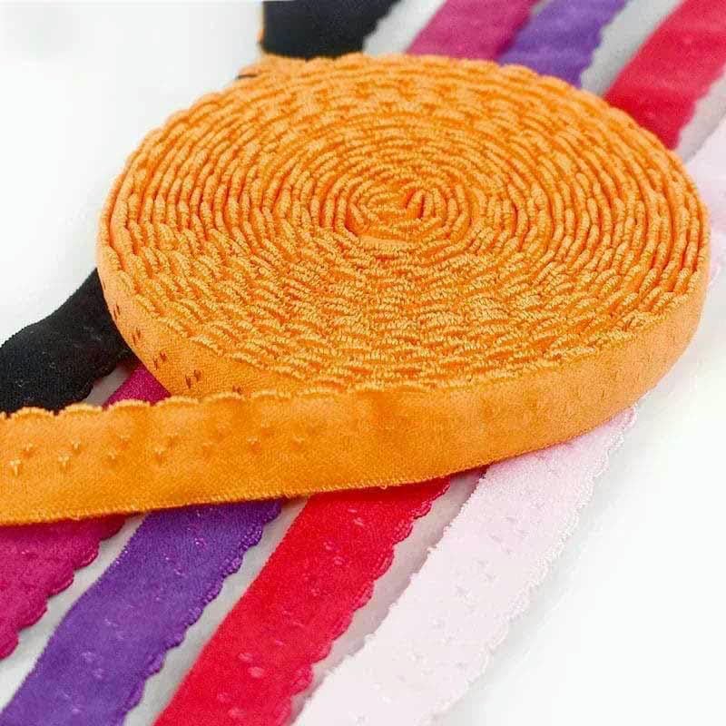 Elastyczna taśma nylonowa, Polyester Bra Underwear Sewing Elastic Band Multicolor 11mm 20-100 meters(Red 11mm,50Meters)