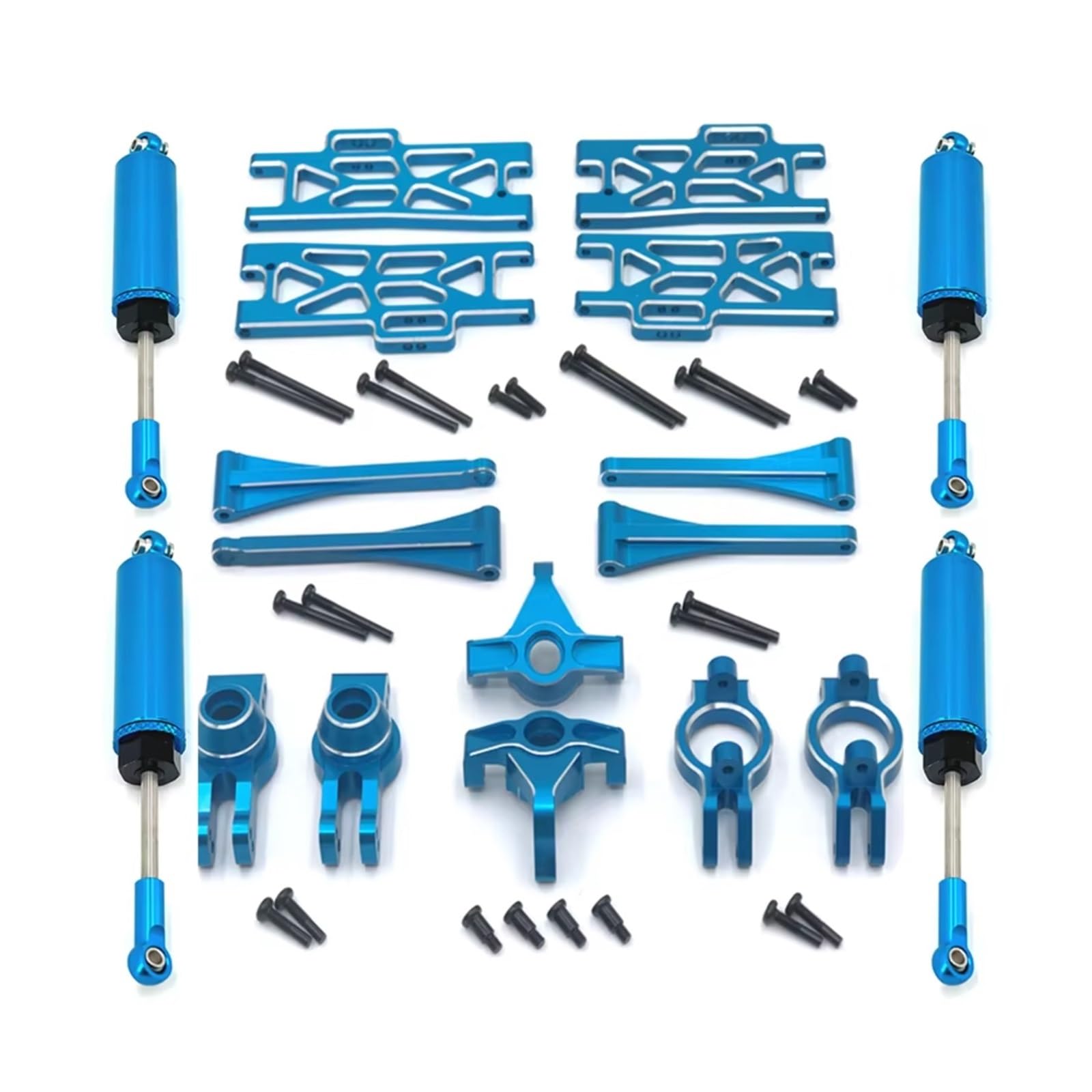 Knuckle sterujące RC do WLtoys 104016 104018 104009 12402 12409 metalowy zestaw kubków na kierownicę, pilot zdalnego sterowania, części samochodowe i akcesoria, ulepszone zastosowanie zastępcze