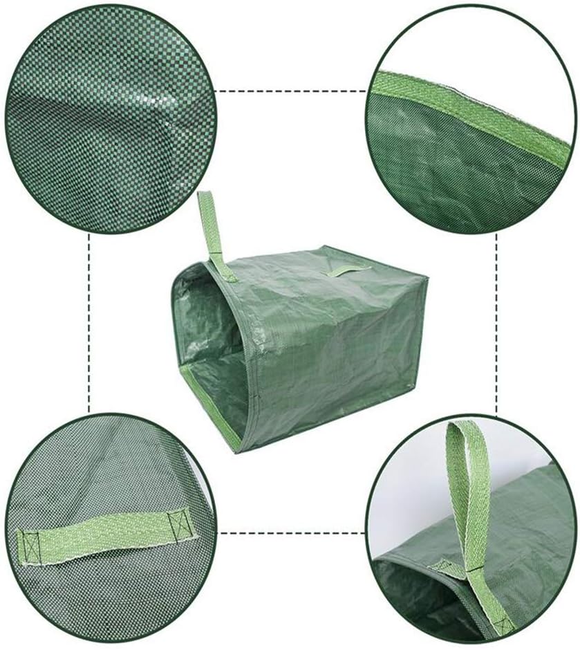 Yard Dustpan Garden Leaf Waste Bag Heavy Duty Gardening Bags Reusable Yard Waste Bags for Outdoor Garden Yard Lawn Pool,Clean up for Garden Waste Leaves,22 Inch,Green : Patio, Lawn & Garden