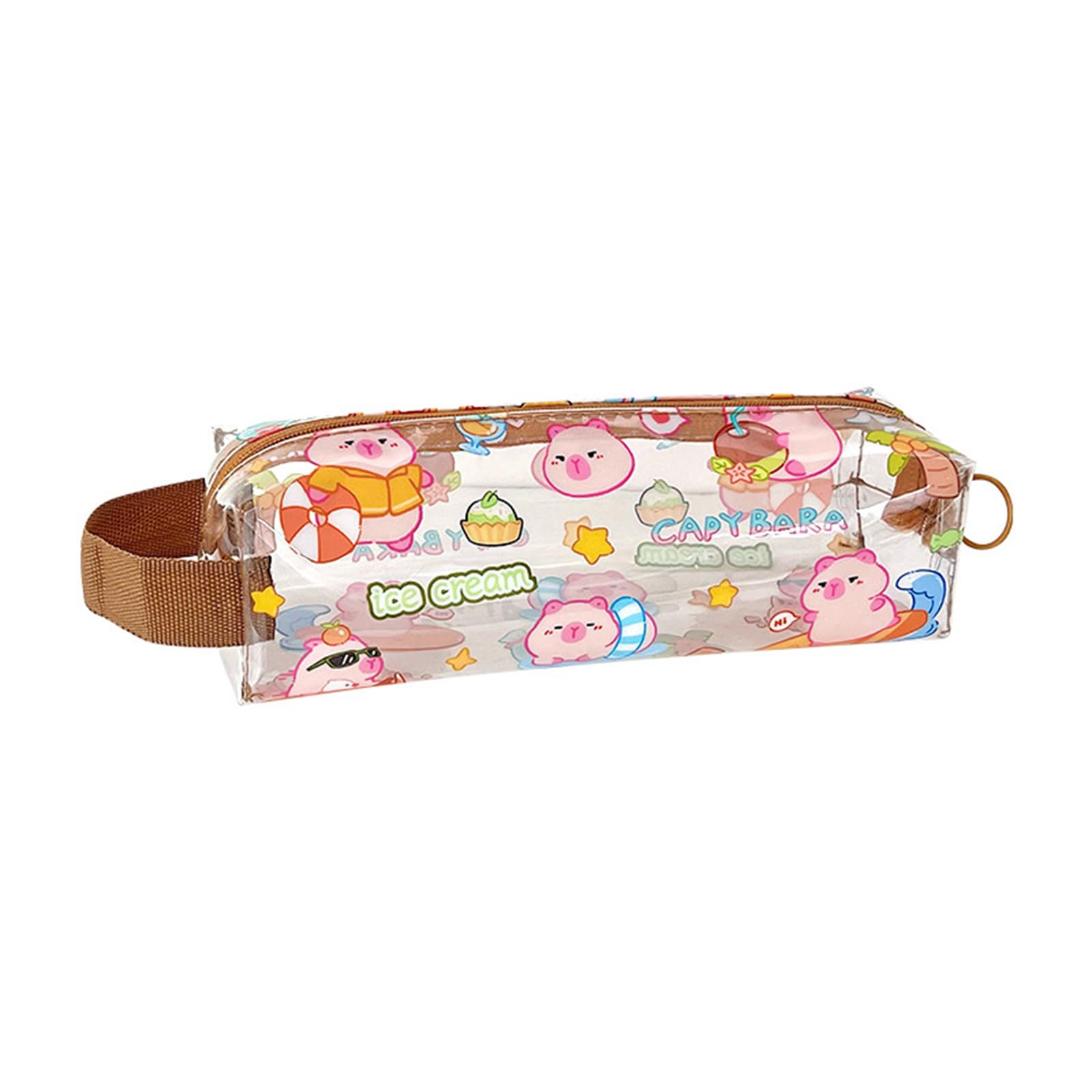 Jazuaiao Pencil Case Clear Pen Case Pencil Pouches Aesthetic Bag Pen Pouches Lovely Holders for Student Lovely Bag