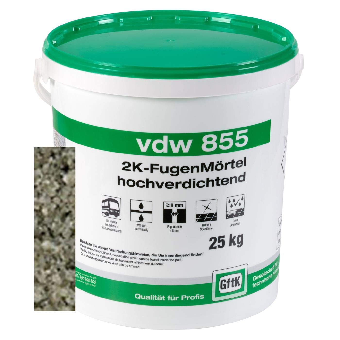 vdw Fugenmörtel Steingrau 25kg
