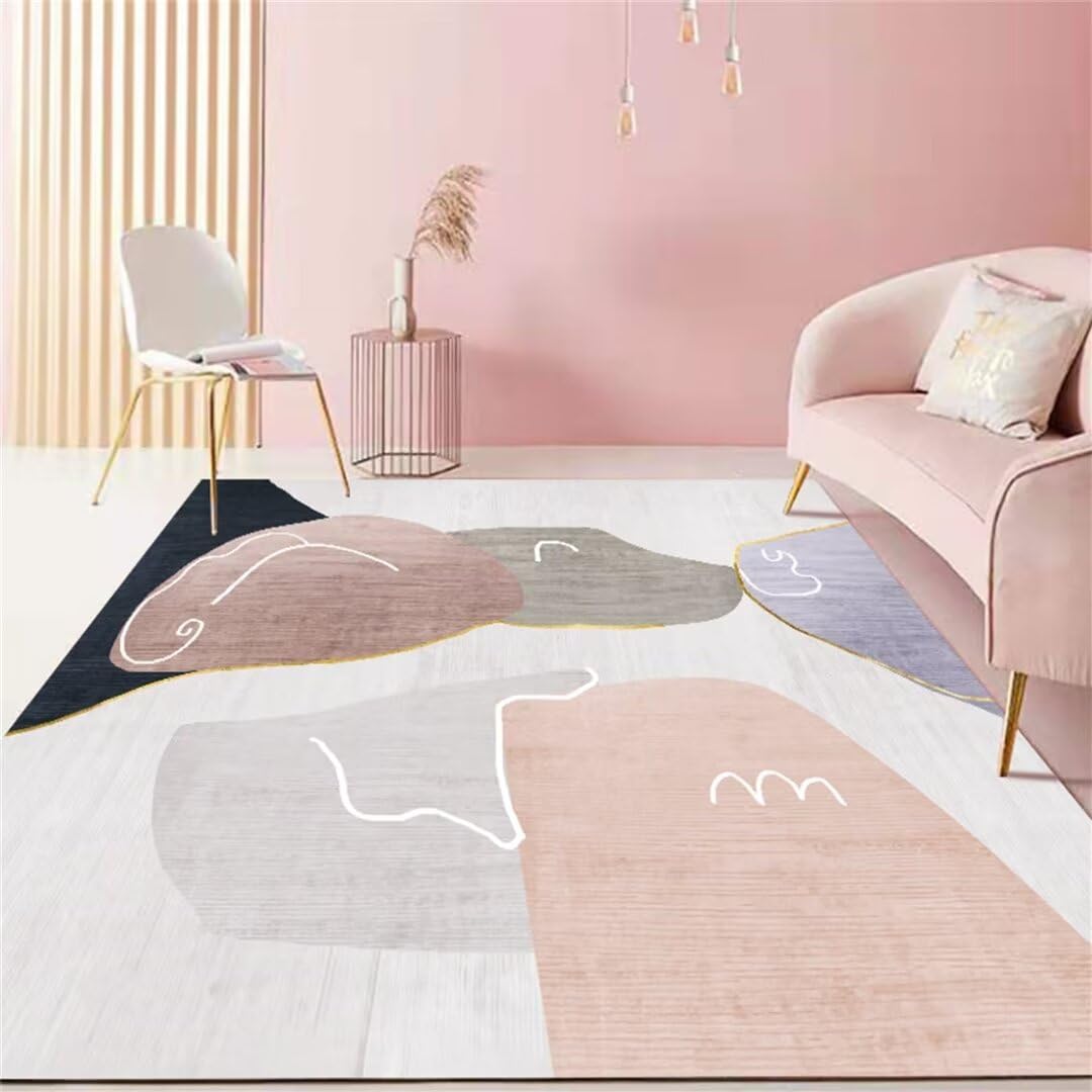 Tapis chambre enfant lavable pour éliminer les taches facilement au salon