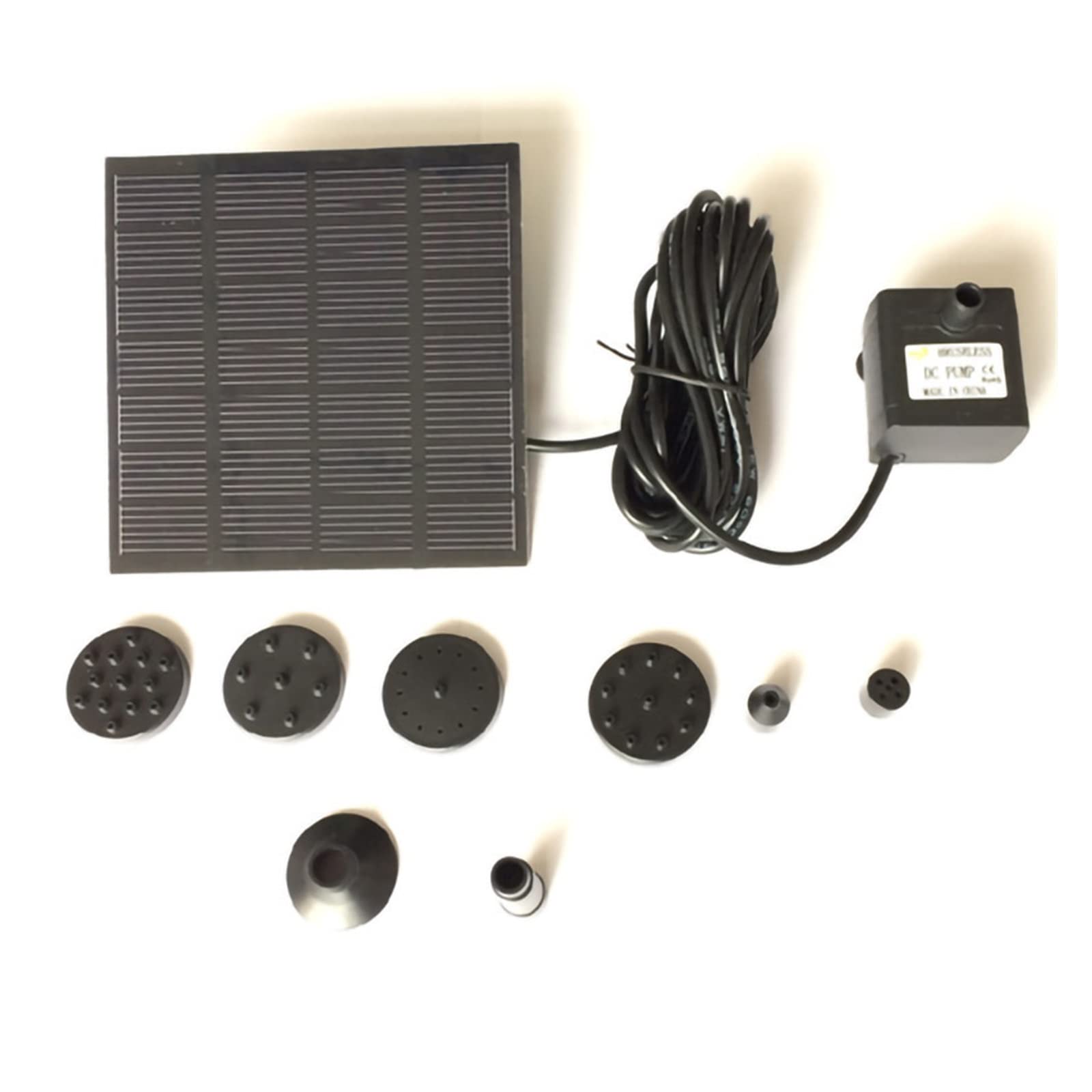 Solar Fountain With 6 Nozzles 2.5/1.5W Outdoor/Indoor Garden Decoration Water Efficient Use Of Energy(1.5W)