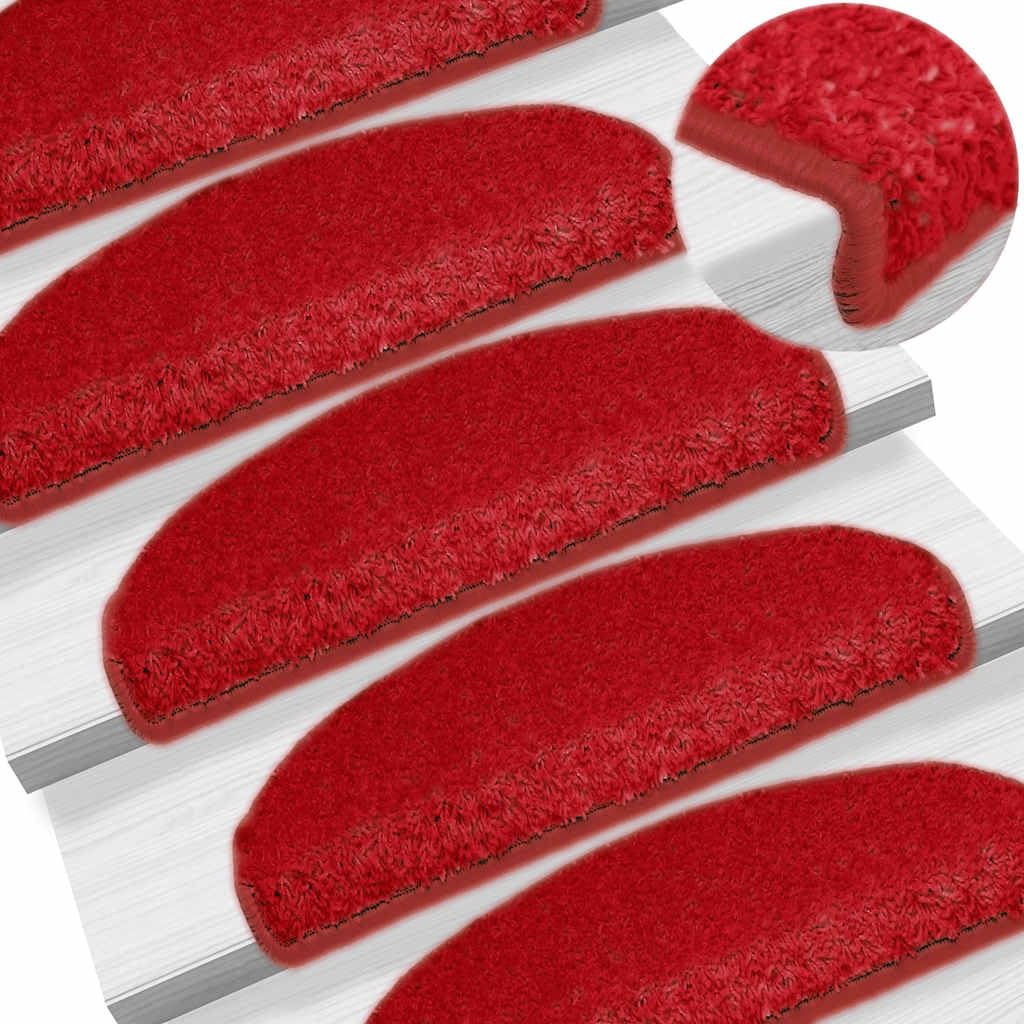 Tapis d'escalier antidérapant rouge pour éliminer le bruit des marches
