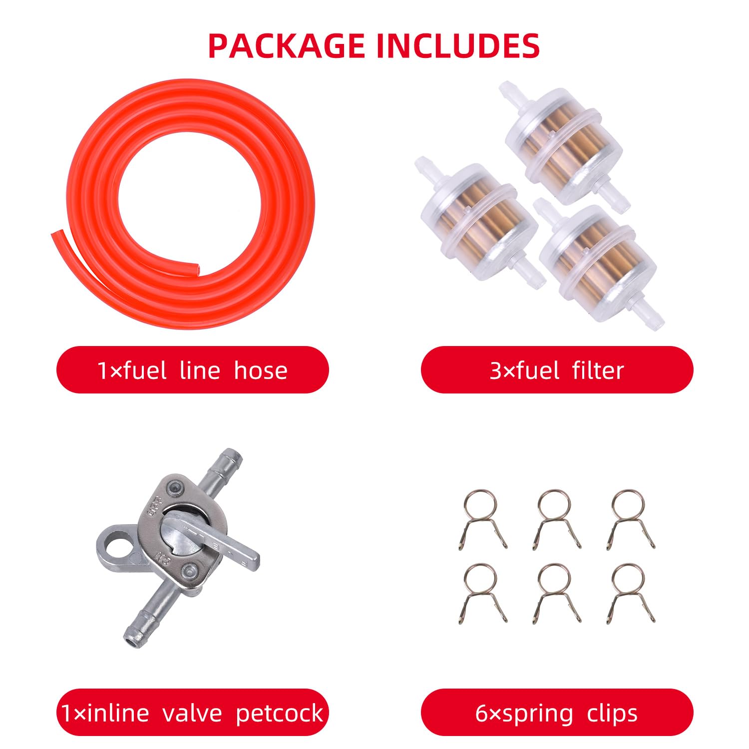 3/16 Inch Fuel Line Clips – Universal For Motorcycle, Snowmobile, ATV, Watercraft – Pack Of ???