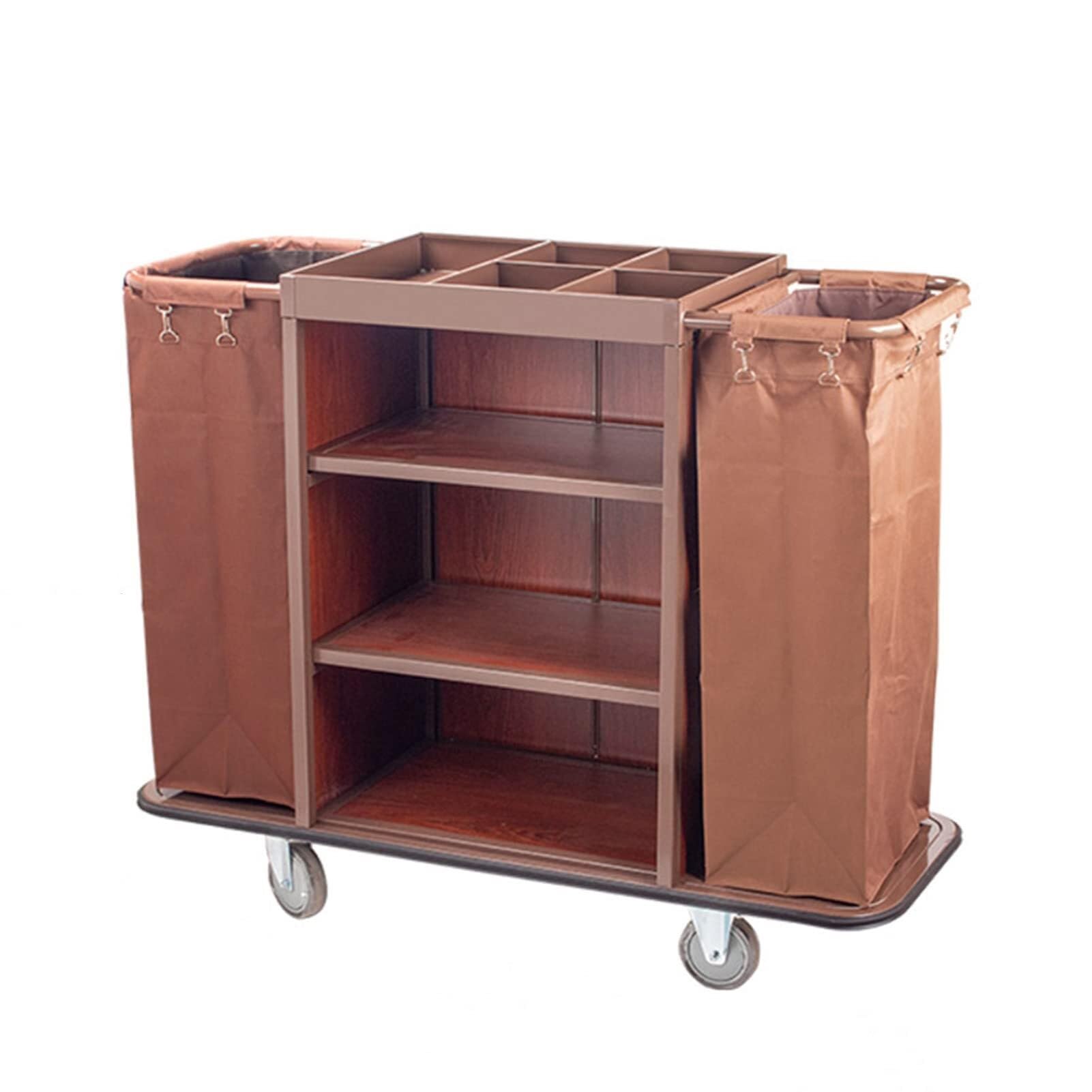 Carrello per biancheria commerciale – Carrello di servizio pesante con ruote per uso alberghiero – Cesto portabiancheria salvaspazio – Carrello versatile per un facile trasporto
