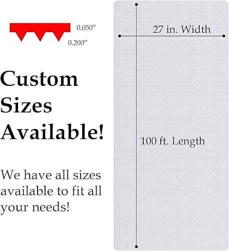 Miniatura 4 de Protector de alfombra de plástico de vinilo transparente de alta resistencia, 100% impermeable, protector de alfombra, protector de pasillo, hoja de