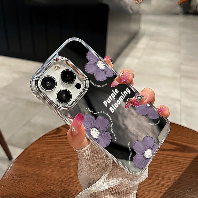 Amazon.co.jp: iphone17pro 用 ケース 花柄 韓国 鏡 フラワーケース 花